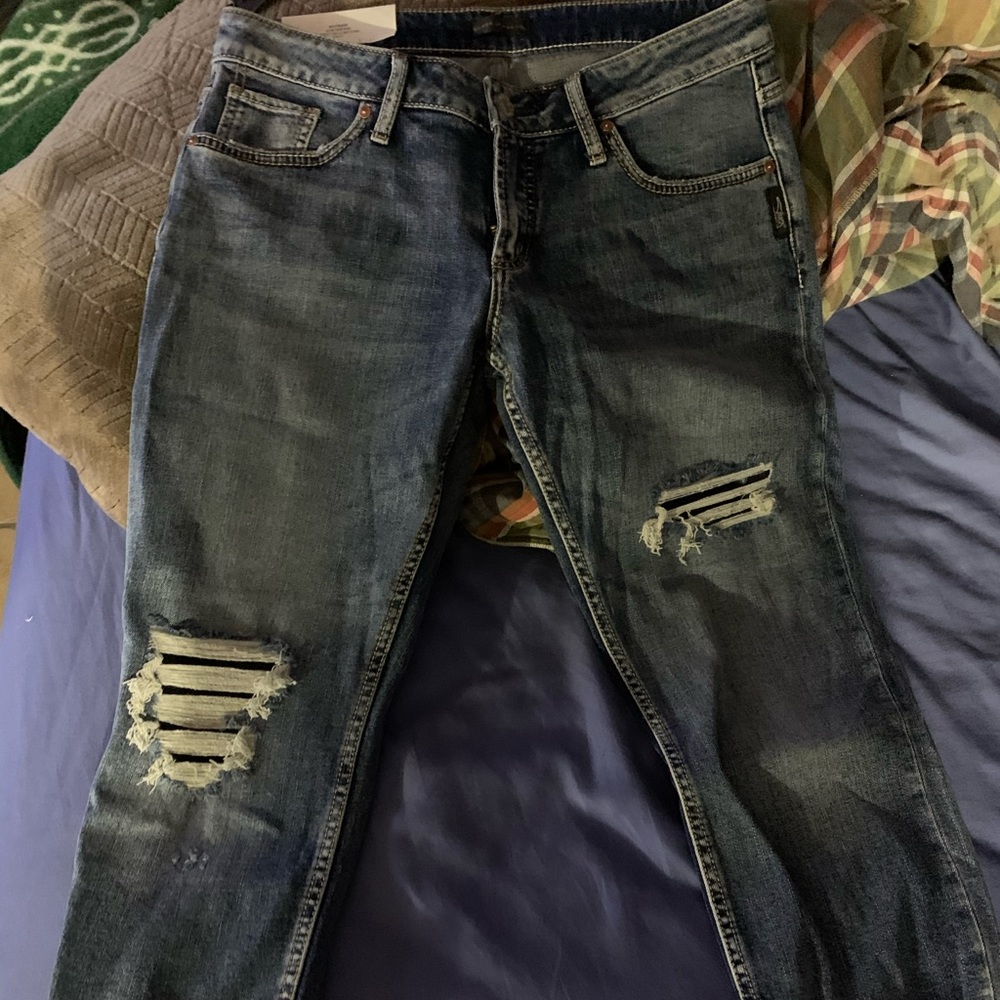 Silver jeans